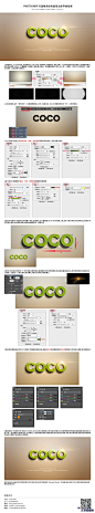 PHOTOSHOP打造唯美绿色晶莹立体字体效果 飞特网 PS文字效果教程
