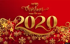 创意数字剪纸新年海报