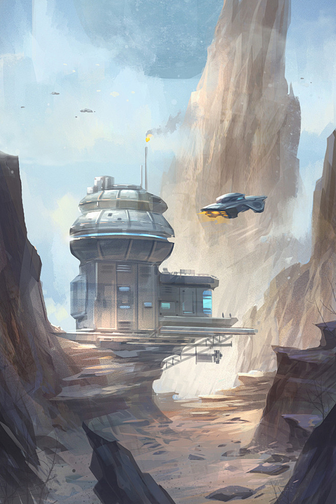 jiel的插画小场景概念设计过程