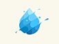 Water Drop water splash drop design branding vector logo illustration.jpg