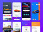买车租车卖车平台app界面设计模板 图标icon 