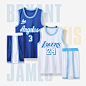 湖人詹姆斯球衣城市版黑曼巴比赛训练团购队服篮球服套装男球定制