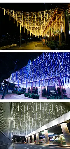 挂树led流星雨彩灯闪灯串灯满天星户外防水庭院室外亮化街道夜景-tmall.com天猫-花瓣网