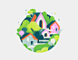 city ILLUSTRATION  Drawing  Digital Art  Character design  adobe illustrator Social media post Advertising  design