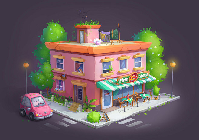 Small wine restauran...