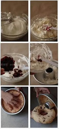 如何做蔓越莓天使蛋糕的做法（早餐食谱