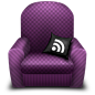 紫色沙发图标#png图标#