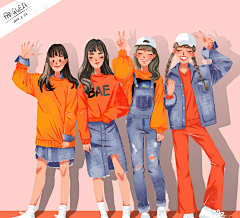 东北啊采集到插画人物