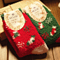 圣诞珊瑚绒地板袜 保暖毛巾长袜睡眠袜 礼物