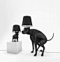 #时尚灯具#很有创意的狗狗灯具耶~