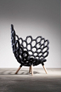 Textile Moulded Chair by Studio Hausen