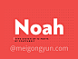 鲜明独特的无衬线英文字体 Noah: A geometric sans-serif font :  