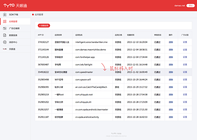 漂亮红色后台界面设计UI