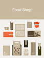 抽象化图形的食品包装|Food Shop - 小红书