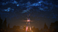 Anime 3840x2160 Sword Art Online sword night sky stars weapon anime Yuuki Tatsuya