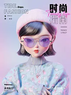 Ai教程 Midjourney生成3D人物时尚海报_2_潇湘画生_来自小红书网页版