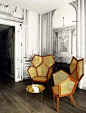 Beautiful honeycomb design. Martin Margiela- La Maison des Centraliens
