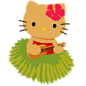 穿草裙的凯蒂猫图标iconpng.com #Web# #UI# #素材#