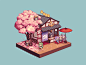 Pixel art - Sakura Shop Front - pixelart