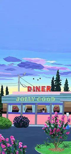 插画 手机壁纸 背景图