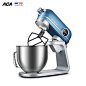 ACA厨师机和面机揉面家用小型全自动多功能打蛋搅拌商用EC800