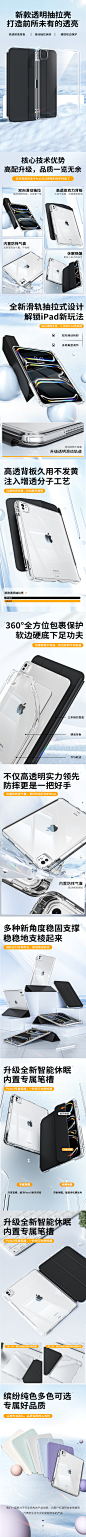 透明壳-平板保护壳详情页