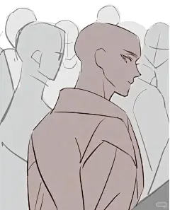 【绘画素材】他的偶然回眸，我记了好久