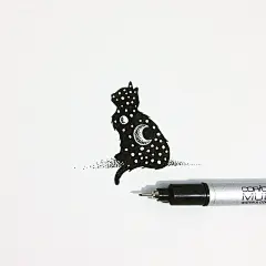 Thiago Bianchini 简约可爱的手绘插画 黑白插画 黑白 萌 涂鸦 极简主义 手绘 可爱 动物插画 动物 