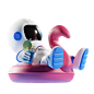 可爱星球宇宙探索3D卡通形象模型素材 - 拜拜设计