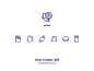 Icon set about snacks from my recent project.