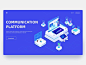 2.5D video conference illustration graphic design art illustrator icons branding typography illustration ux ui 2.5 design
