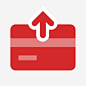 红色圆角提现元素 https://88ICON.com 红色 圆角 箭头 提现 扁平化 符号 商务 金融 卡通图标