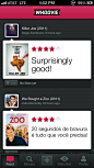 Whoovie分享电影评论应用界面设计，来源自黄蜂网http://woofeng.cn/mobile/
