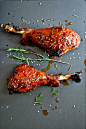 Pumpkin Glazed Turkey Legs