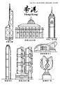 城市地标建筑系列插画/手绘简笔画 - 小红书-花瓣网