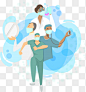 手绘医生抗疫插画png手绘卡通➤来自 PNG搜索网 pngss.com 免费免扣png素材下载！戴口罩#防疫喧传#疫情插画#手绘医生#手绘护士#卡通医生#