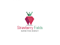 粉红酸甜！20款草莓元素Logo设计 - 优优教程网