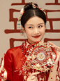 咱们官宣吧❗就用超喜庆秀禾婚纱照~超好看