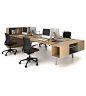 Bivi Table for 4 by Turnstone from Steelcase at OfficeDesigns.com