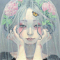 和风日系油画~ 唯美细腻~ （作者：mihohiranoart ​） （转）via @板绘插画教程 ​​​​