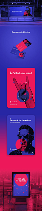 Brand Rock Digital Agency : Branding and website design for Brand Rock Digital Agency. You will find here strong colors and semi flat design