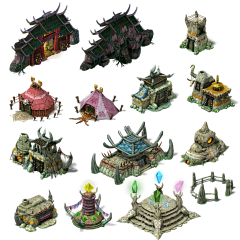 Mario軍采集到建筑山石背景