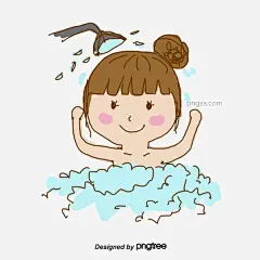 粉红色的头发女孩洗澡图片大小1200x1200px 图片尺寸187.86 KB 来自PNG搜索网 pngss.com 免费免扣png素材下载！装饰图案#