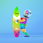 36daysoftype 3D 3dcharacter 3Dillustration Character characterdesign I (12)