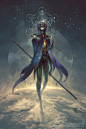 Binah, Peter Mohrbacher : Step by step and PSD available through Patreon.

www.patreon.com/angelarium