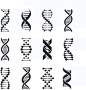 基因图标 LOGO设计 生物科