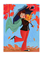 Children's Book Illustration  : Crazy Aunt's unppredictable adventures.
