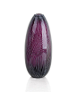 现代家居饰品摆件 紫色条纹时尚玻璃长形花瓶