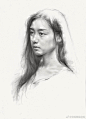 素描头像，作品出自《老鹰十八年》 ​​​​