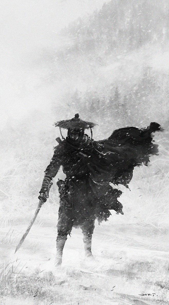 《侠·墨》系列_陶字辈__插画师作品_涂...